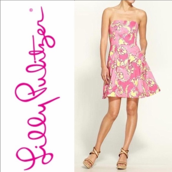 Lilly Pulitzer Blossom Dress in Hottie Pink Day - Picture 7 of 8